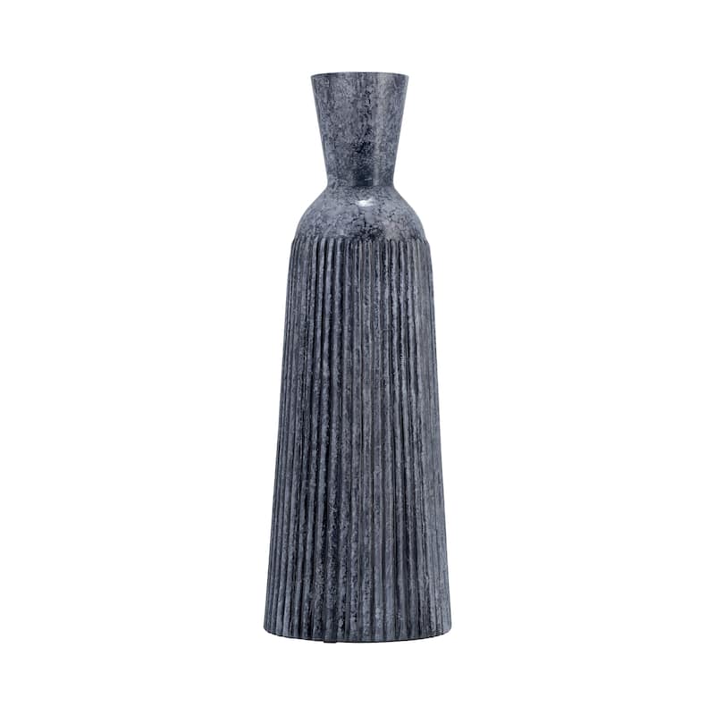 Sagebrook Home Grooved Glass Vase