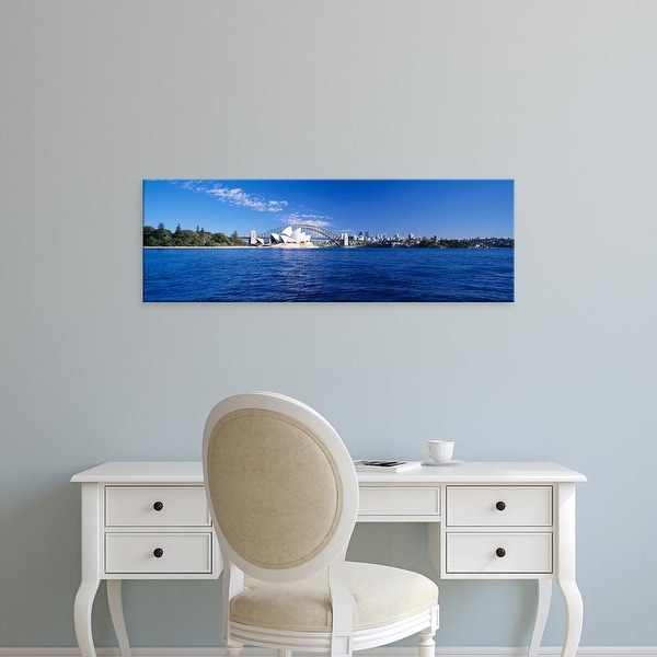 Easy Art Prints Panoramic Image 'Sydney Harbour Bridge, Mrs Macquarie's Point, New South Wales, Australia' Canvas Art