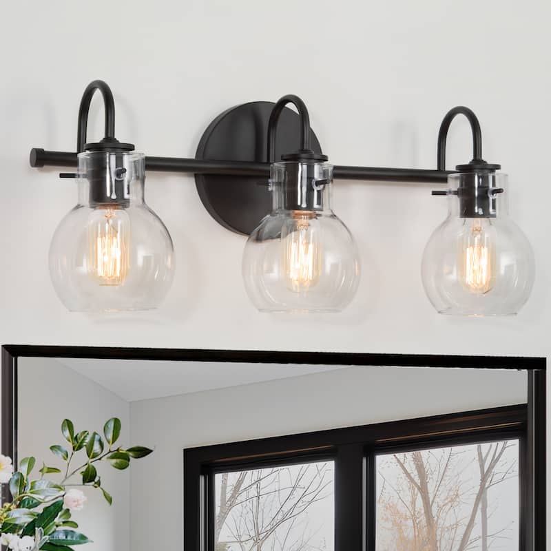 Modern 2/3/4/5-Light Bathroom Vanity Light Globe Glass Wall Sconce Minimalist Design