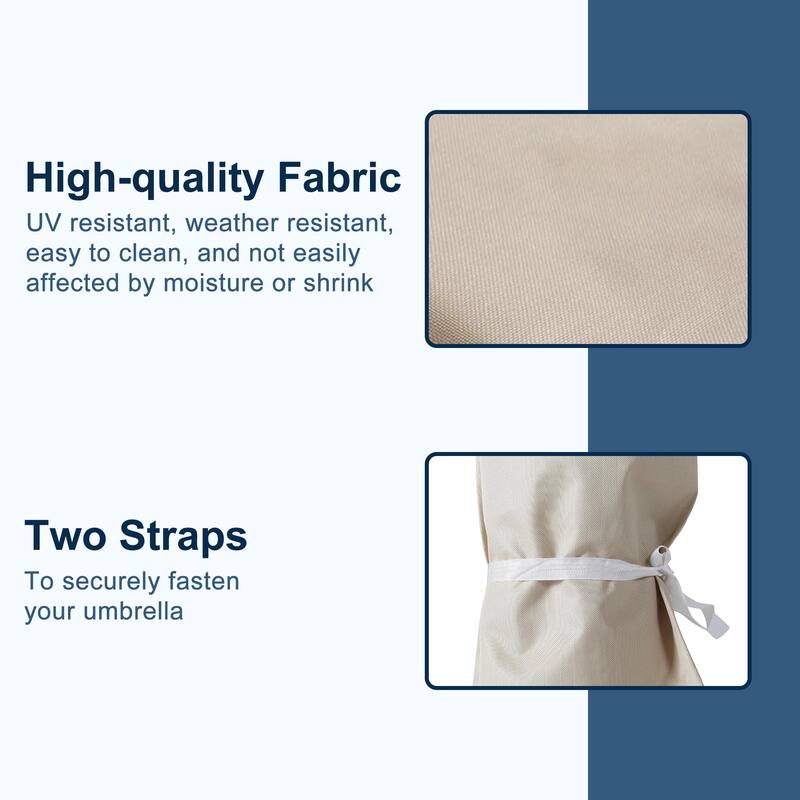 Patio Umbrella Covers for 9ft to 10.5ft Umbrellas