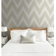 preview thumbnail 3 of 1, Seabrook Designs Carina Chevron Paperweave Unpasted Wallpaper