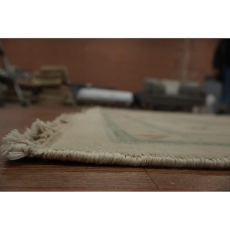 Hand Knotted Oriental 100% Wool Carpet Traditional Floral Beige & Ivories Ziegler Area Rug - 13' 7'' X 9' 9''