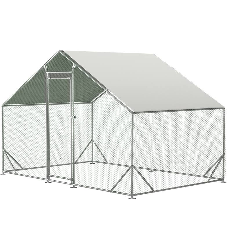Large Metal Chicken Coop with Waterproof and Anti-Ultraviolet