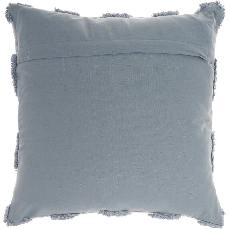57 Grand by New Concept Washables Textured Geometric Indoor Throw Pillow , ( 18"X18" )
