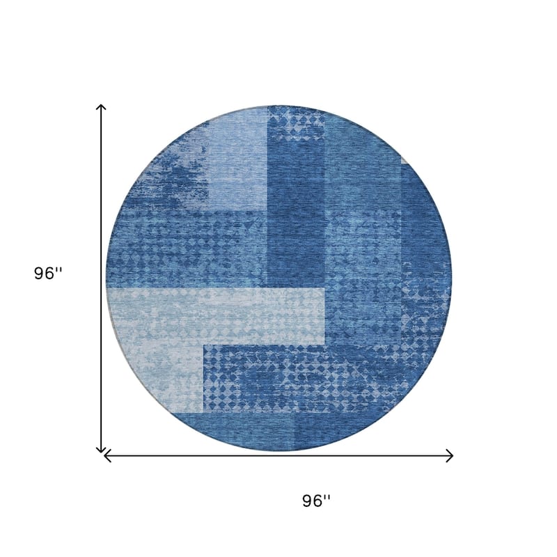 HomeRoots Geometric Transitional Rectangle Outdoor Rug