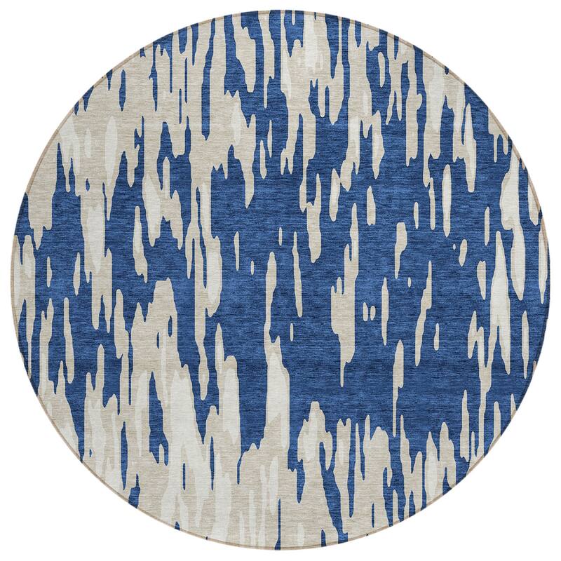 HomeRoots Abstract Transitional Rectangle Outdoor Rug