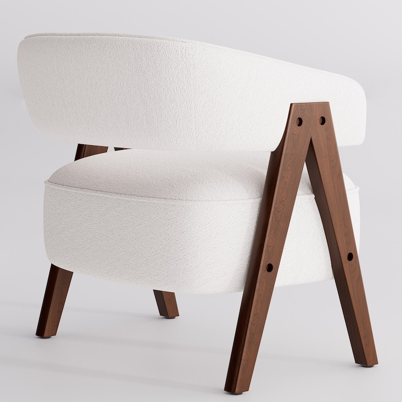 Accent Arm Chair Single Fabric Living Room Chair 27.56" W x 23.62" D x 27.95" H