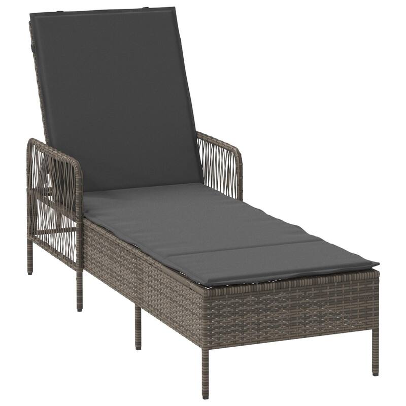 Adjustable Sun Lounger - 61.8 x 21.7 x 36.2 in