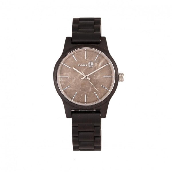 Earth Wood Tuckahoe Marble-Dial Bracelet Watch - Dark ...