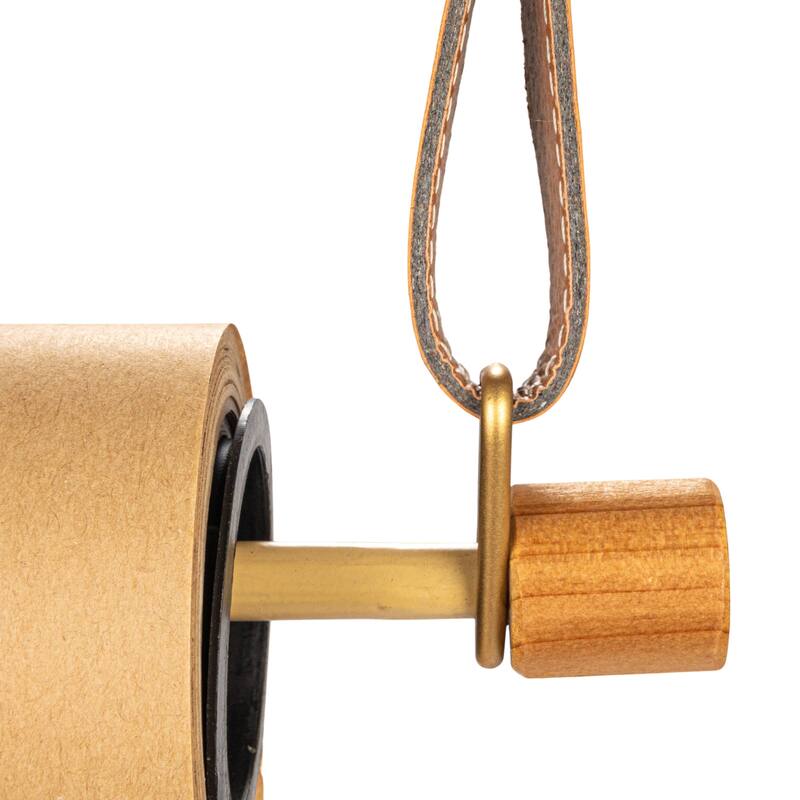 Wood Wall Mounted Paper Dispenser with Paper Roll - 16.3"L x 3.0"W x 6.3"H