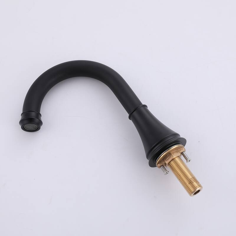 Solid Brass Widespread 2-Handles Bathroom Faucet