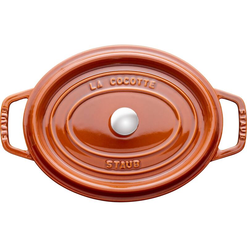 STAUB Cast Iron Oval Cocotte, Dutch Oven, 5.75-quart, serves 5-6, Made in France - 5.75-qt
