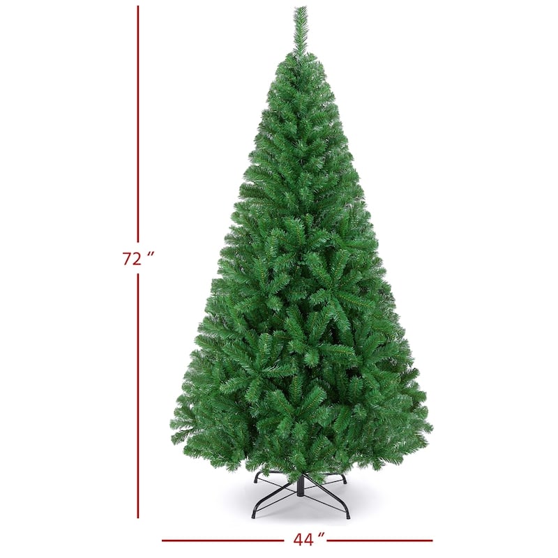 Yaheetech 6Ft/7.5Ft Artificial Lifelike Artificial Christmas Pine Tree - 6 Foot