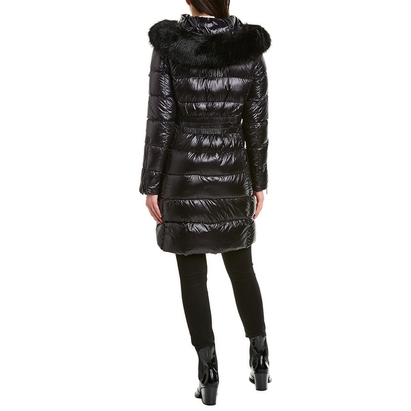 karen millen black puffer coat