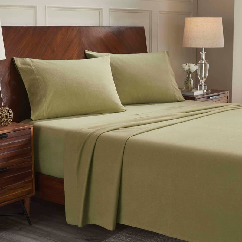 Blue Nile Mills Flannel Cotton Deep Pocket Sheet Set