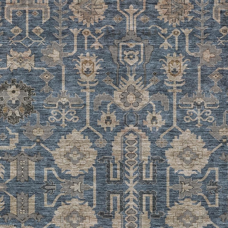 HomeRoots Oriental Traditional Rectangle Outdoor Rug