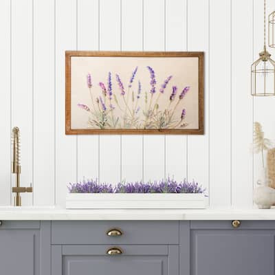 Wood And Metal Painted Lavender Frame 26 x 15.75"T - 15.75