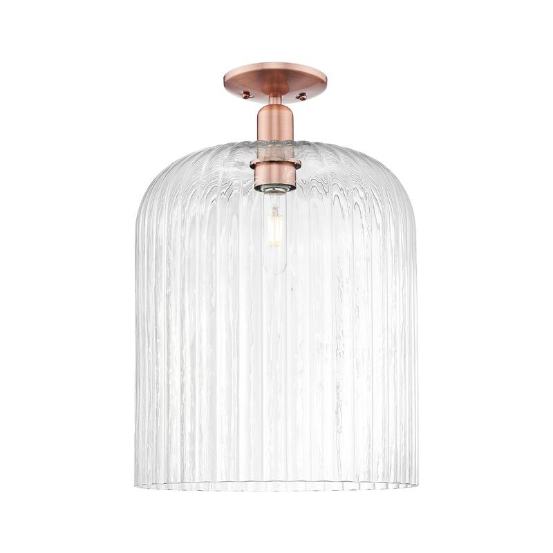Innovations Lighting Downtown Urban - Bridal Veil - 1 Light 12" Semi-Flush Mount Light