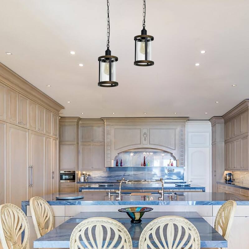 Farmhouse light kitchen bronze pendant lighting glass, iron hangable lights