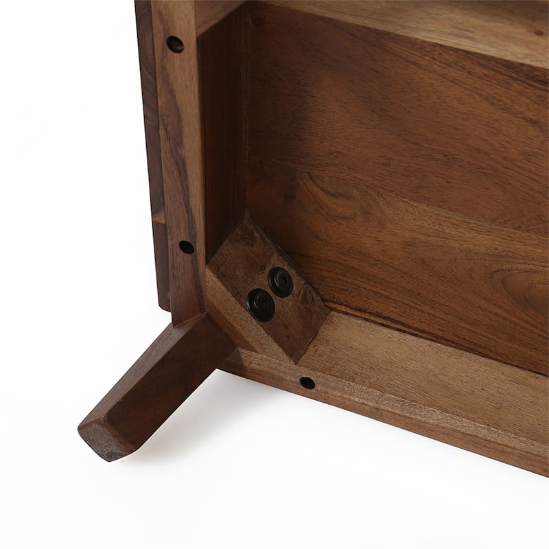 21.5"x16.5"x23" Modern 3-Drawer Storage Nightstand