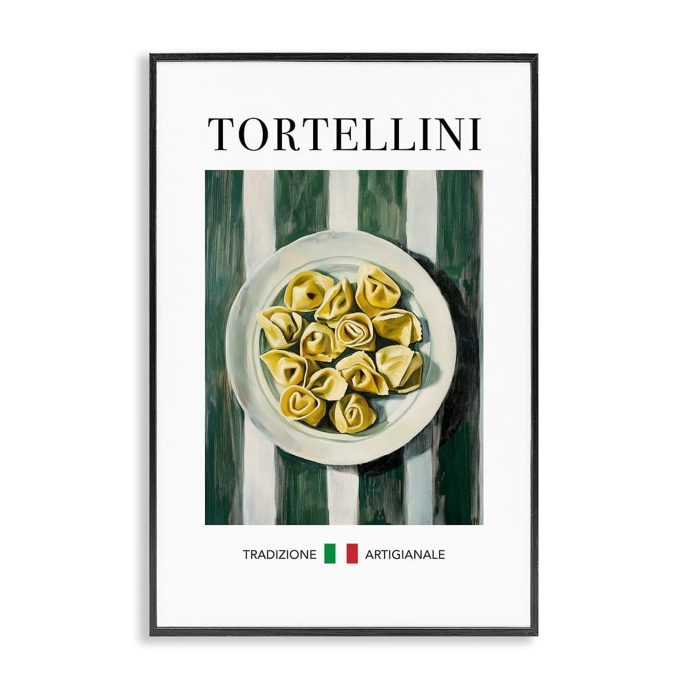 Stupell Traditional Tortellini Pasta Framed Giclee Art Design By Andreas Magnusson