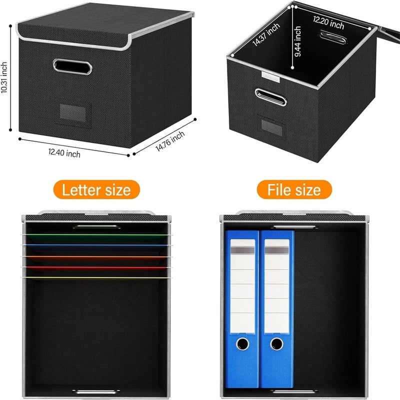 Collapsible Linen File Box