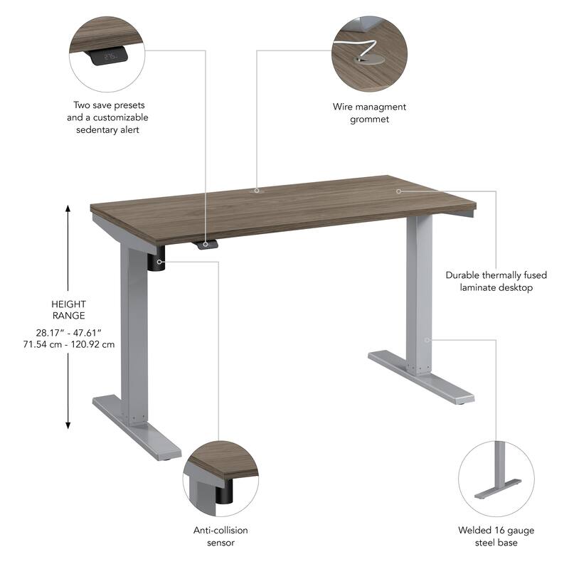 Bush Business Furniture Move 40 Series 48x24 Adjustable Standing Desk