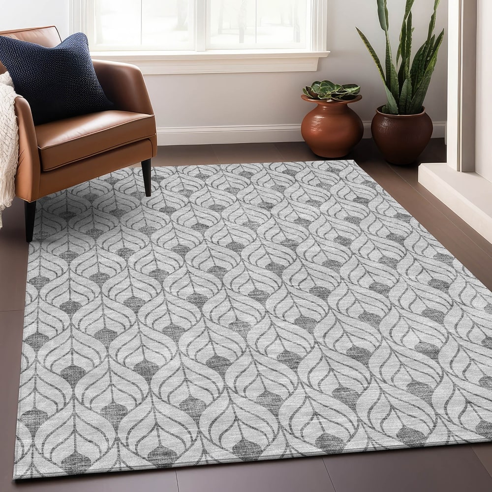 Premium Washable Super Soft Modern Teardrop Mayfield Rug