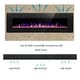 preview thumbnail 10 of 22, 50"-60" Recessed and Wall Mounted Electric Fireplace,750-1500W