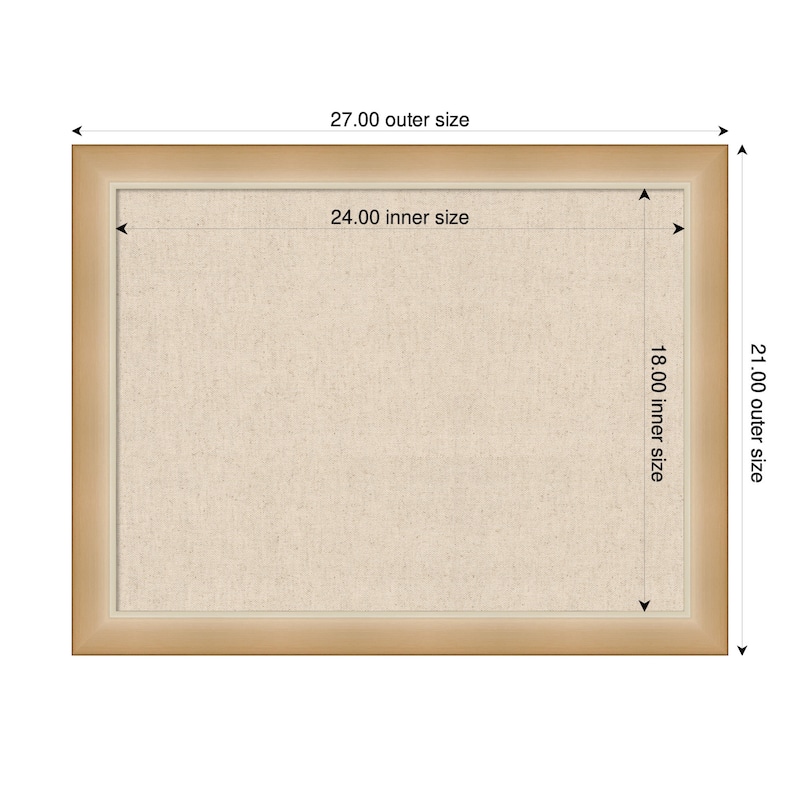 Kate and Laurel Pinboard Neutral Linen