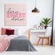 Stupell Sweet Dorm Detailed Typography Stretched Canvas Wall Art ...