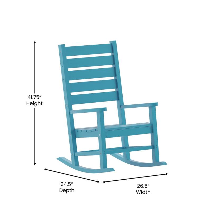 Classic Outdoor All-Weather HDPE Rocking Chair