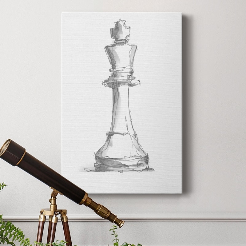 Chess Piece Study II Premium Gallery Wrapped Canvas - Ready to Hang