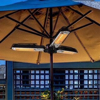 1500W Foldable Electric Patio Heater with 3 Heating Panels