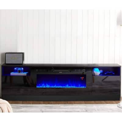 Freestanding Electric Fireplace Heater TV Stand for Living Room - N/A