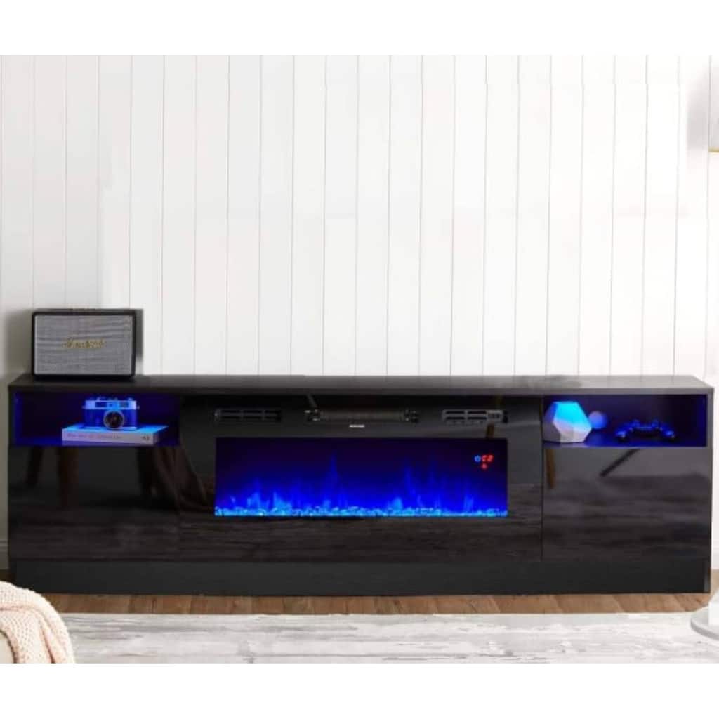 Freestanding Electric Fireplace Heater TV Stand for Living Room - N/A