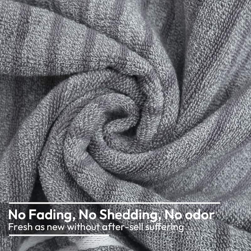 2-Pack Cotton Bath Towels, 30"x60" Absorbent Towels for Bathroom