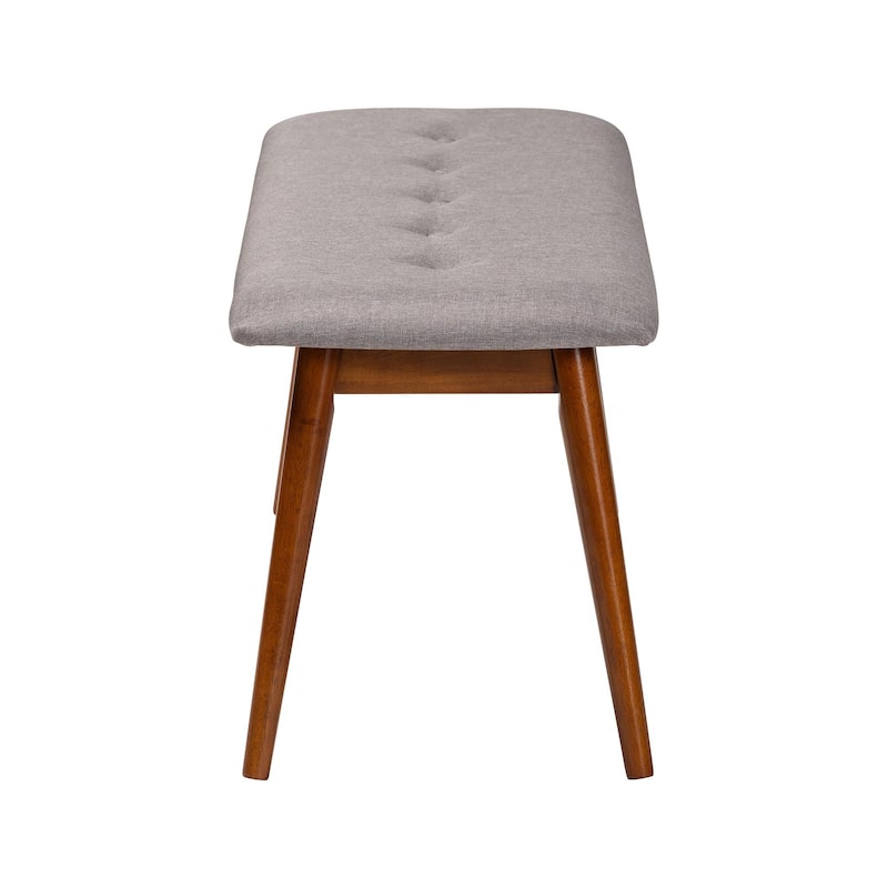 Carson Carrington Ulfshult Mid-century Modern Fabric Dining Bench