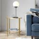 Option Brass with Second Glass Shelf