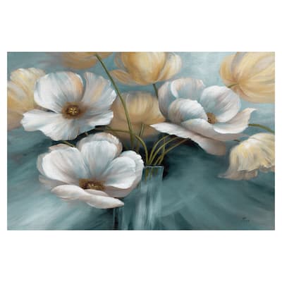 Scent of Summer Teal by Nan Canvas Art Print