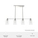 preview thumbnail 5 of 5, Hunter Lochemeade 4-Light Linear Chandelier - Dining Room, Kitchen Island - Modern Farmhouse, Transitional, Industrial