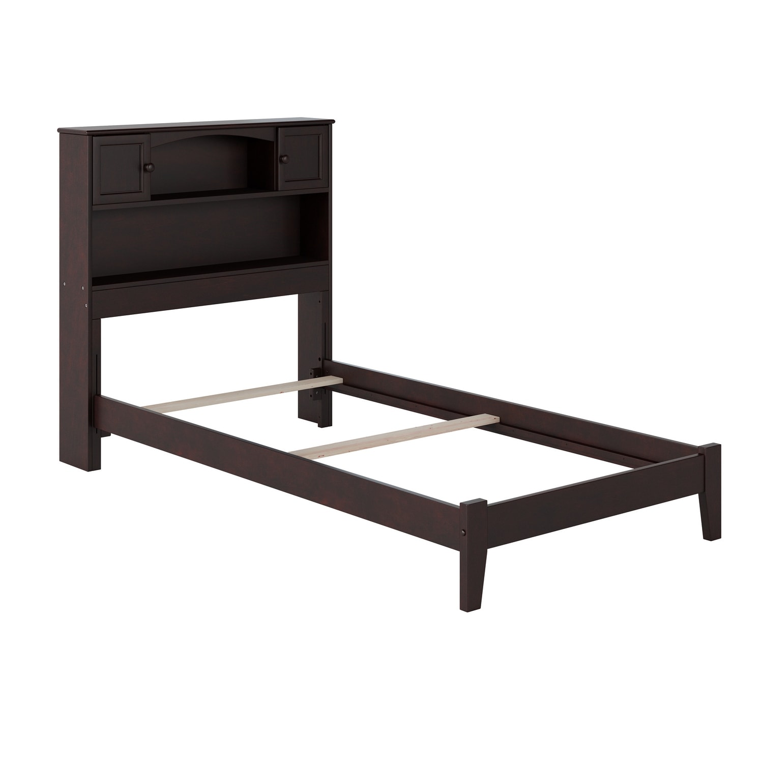 Newport Twin XL Bed with Bookshelf Headboard