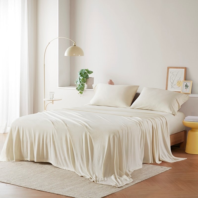 Cotton Blend Jersey Knit All Season Sheet Set