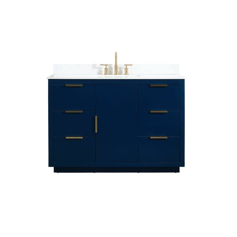 Elegant Lighting VF19448-BS Blake 48" Free Standing Single Basin