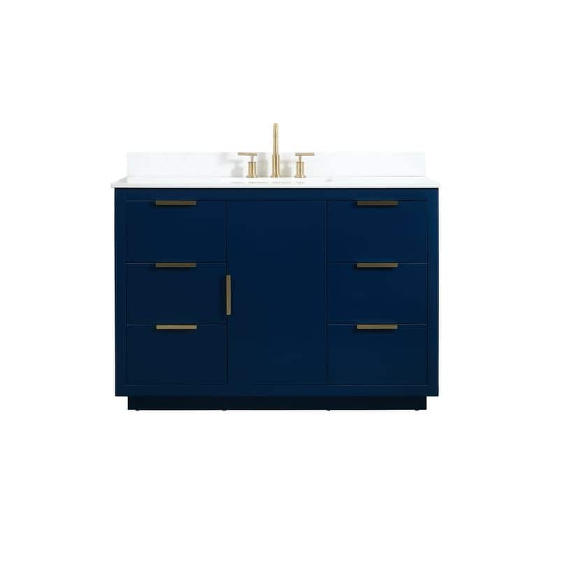 Elegant Lighting VF19448-BS Blake 48" Free Standing Single Basin