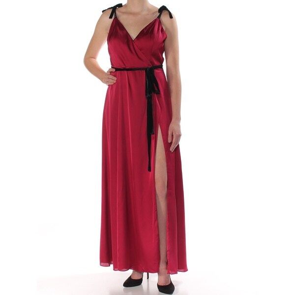 womens burgundy maxi dress
