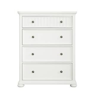 Savannah 4-Drawer Chest - White Finish