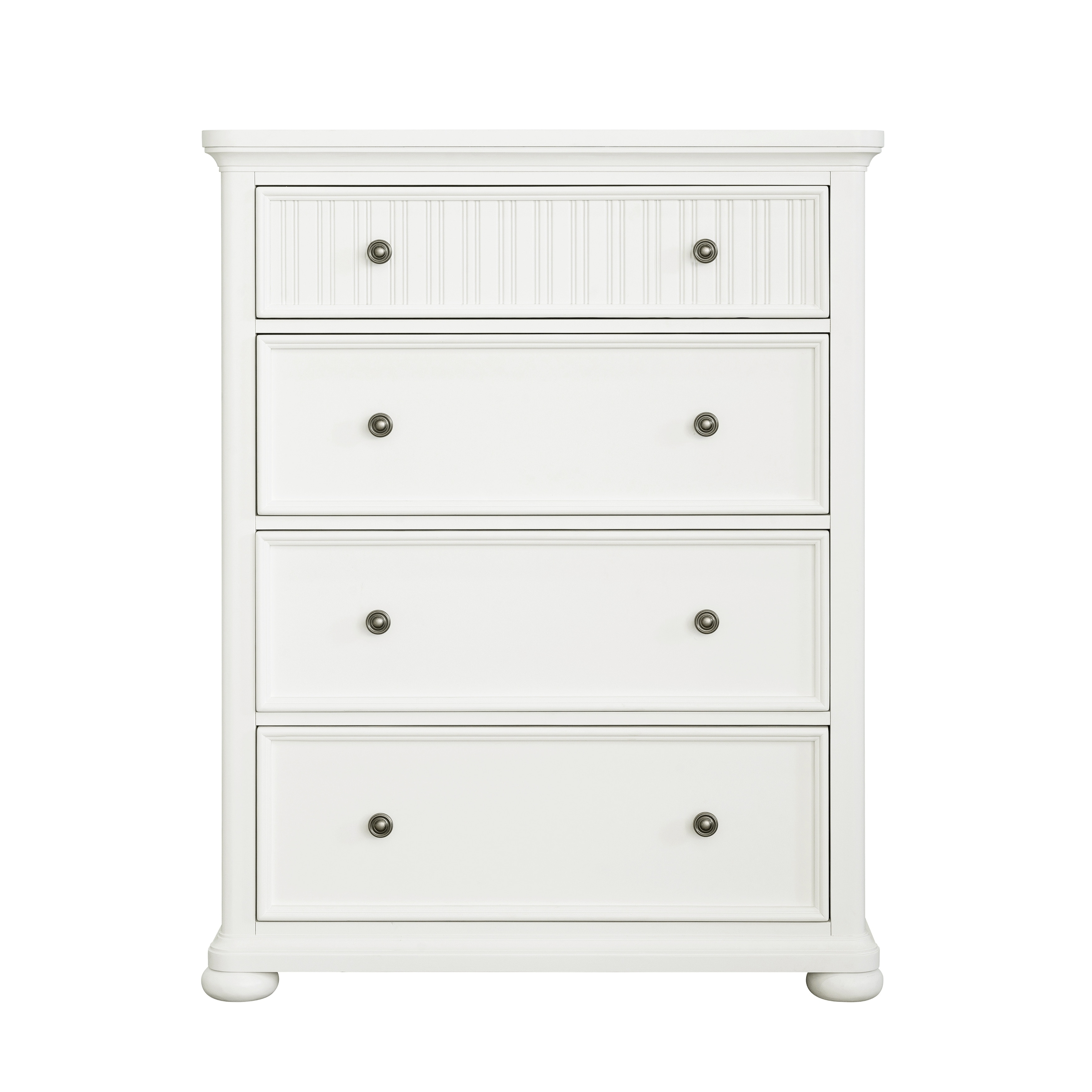 Savannah 4-Drawer Chest - White Finish