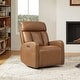 preview thumbnail 18 of 28, Kinsley Triple Motor Leather Power Swivel Recliner with Adjustable Lumbar