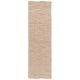 preview thumbnail 16 of 27, SAFAVIEH Hand-Tufted Ebony Eiliv Modern & Contemporary Wool Rug 2'3" x 8' Runner - Beige/Brown - Runner